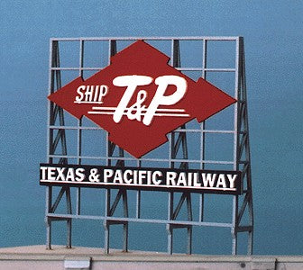 Blair Line 2531 HO, S, O T&P Shipping Laser-Cut Billboard Sign Kit