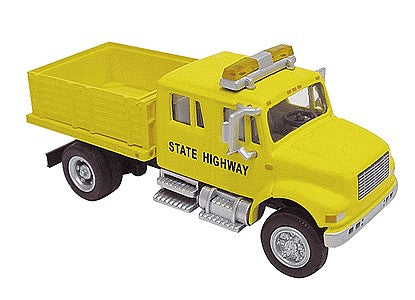 Boley 4033-88 HO 2-Axle Yellow Short Stake Bed Truck