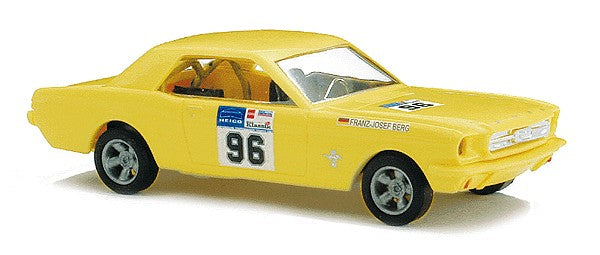 Busch 47552 HO 1964 Yellow Ford Mustang #96