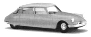Busch 48001 1:87 HO 1955 Citroen 4-Door Sedan - Assembled