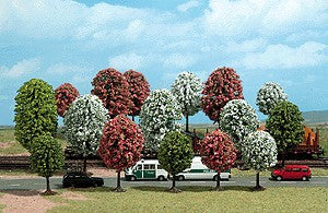 Busch 6484 HO Spring Trees (Set of 16)