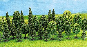 Busch 6589 N Mixed Forest Tree Set (Set of 12)
