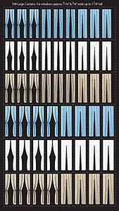 City Classics 708 Large Curtains (Set of 50)