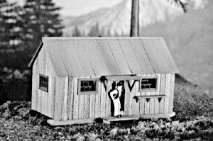 Campbell Scale Models 231 HO Portable Bunkhouse Building Kit