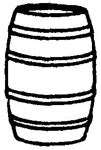 Campbell Scale Models 249 HO Red Barrels (Turned Wood with Raised Trim & Bands)