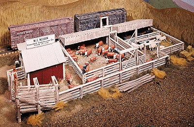 Campbell Scale Models 400 HO M E Nelson Livestock Company Building Kit