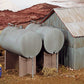 Campbell Scale Models 407 HO Scale 18'''' Horizontal Tanks Unpainted Plastic Kit