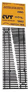 Central Valley Models 2602 HO Curvable Switch Tie Strip #6