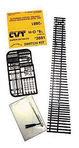 Central Valley 2881 HO  Code 83 #8 Left CVT Curvable Switch Kit