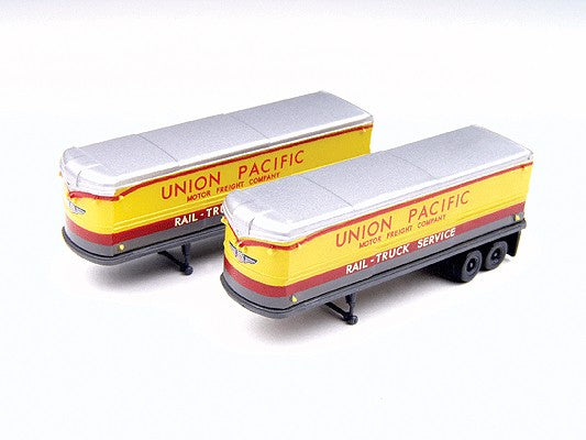 Classic Metal Works 51150 N Mini Metals UP 40's/50's AeroVan Trailer (Pack of 2)