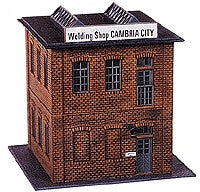 Con-Cor 9059 HO Cambria City Iron Works Welding Shop Building Kit