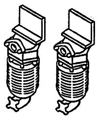 Details West 225 HO Scale Salem Small Air Dryer Filters (Pack of 2)