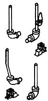 Details West 242 HO Scale Air Tank Details w/ Pipes & Moisture Ejector Valves