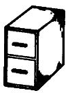 Evergreen Hill 8046 2-Drawer File Cabinets (Pack of 3)