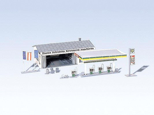 Faller 130345 Gas Station with Service Bay Building Kit