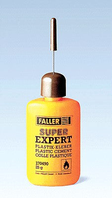 Faller 170490 Super Expert Plastic Model Cement - 25 Gram Dispenser Bottle