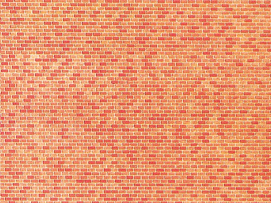 Faller 222568 N Wall Card (Red Brick)