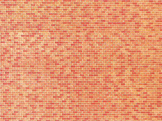 Faller 222568 N Wall Card (Red Brick)