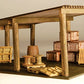 GCLaser 1296 HO Open Storage Shed Laser-Cut Wood Kit