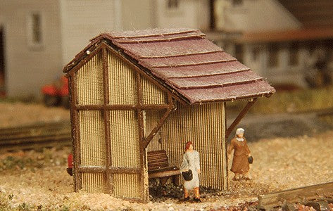 GCLaser 5250 Z Scale Passenger Waiting Shelter Laser Cut Plywood Kit