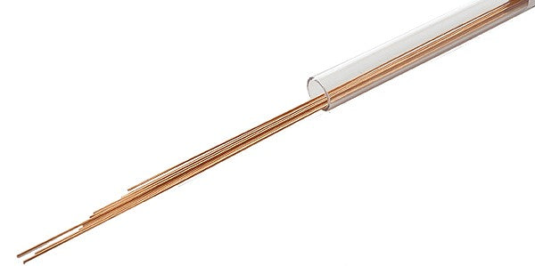 Tichy 1103 8" Straight 0.02" Diameter Phosphor-Bronze Wire (Pack of 12)