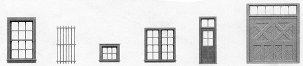 Tichy 8091 HO Window & Door Assortment (Pack of 200)