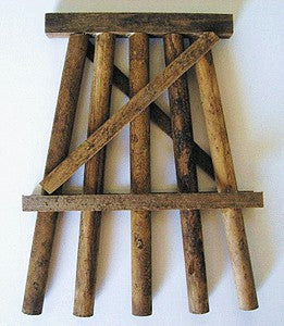 Grand Central Gems TB1 HO Scale Small 3" Wood Bridge Bents (Set of 5)