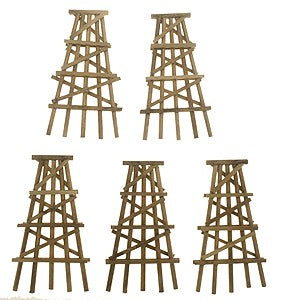 Grand Central Gems TB9 N Assembled Wood Trestle Bents (Pack of 5)