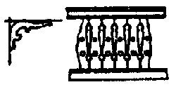 Grandt Line 5034 HO Ornamental Wood Porch Rail and Bracket (Pack of 4)