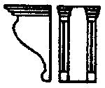 Grandt Line 5074 HO 3'8" Double-S 3'8" Corbels (Pack of 12)