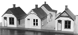 Grandt Line 5903 HO Gold Belt Series The Reese Street Row Houses Building Kit