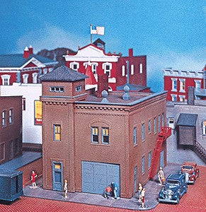 Heljan 605 Con-Cor N Scale Fire Station Building Kit