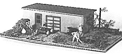 JV Models 1006 N Scale Motor Car House (Pack of 2)