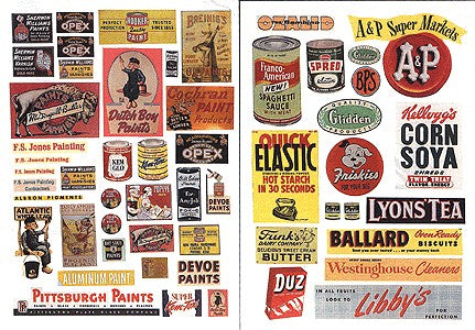 JL Innovative Design 178 HO Signs Paint & Consumer Signs 1940's-1950's (55)