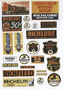 JL Innovative Design 238 HO Richfield Vintage Gas Station Signs 1930-1950 (44)