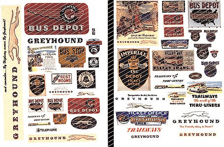 JL Innovative Design 267 HO Vintage Bus & Bus Depot Signs (44)