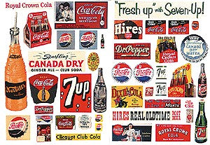 JL Innovative Design 297 HO Vintage Soft Drink Signs 1930-1950 #2 (44)