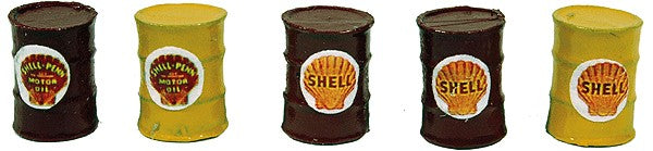 JL Innovative Design 564 HO Shell Oil Company Custom Oil Barrel (Set 5)