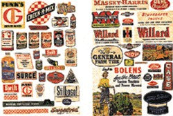 JL Innovative Design 683 N Farm Implement Feed & Seed Signs/Posters (Set of 54)