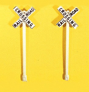 JL Innovative Design 845 RR HO Crossbuck Sign Painted & Weathered (Pack of 2)