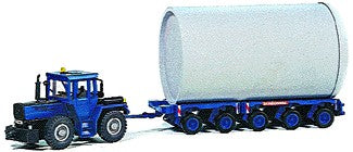 Kibri 10644 1:87 Mercedes-Benz Industrial Tractor w/Trailer Kit