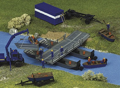 Kibri 8135 1:87 Pontoons w/Bridge Sections Kit
