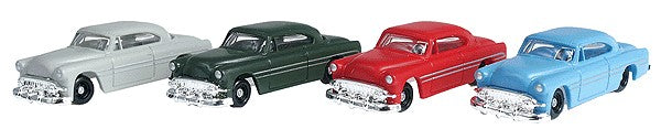 Life Like 1624 HO Scenemaster American Cars #2 (Set of 4)
