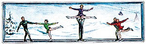 Merten 2227 HO Ice Skaters Couples Figures