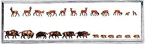 Merten 2414 N Roes & Wild Boars Figures (Set of 24)