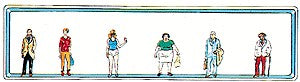 Merten 2502 HO Passers-by #2 (Pack of 6)