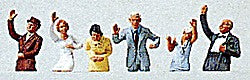 Merten 2525 HO Passengers Standing Waving/Partial Figures for Coache (Pack of 6)