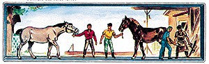 Merten 889 HO Scale Workers Four Blacksmiths & 2 Horses
