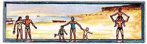 Merten 960 HO Swimmers Stand Group (Set of 3)