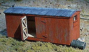 B.T.S. 27507 HO Narrow Gauge Boxcar Storage Shed